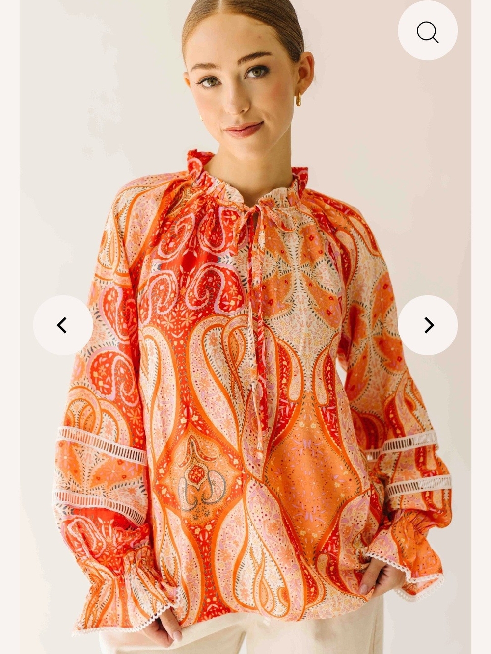 The Karla Paisley Patterned Blouse